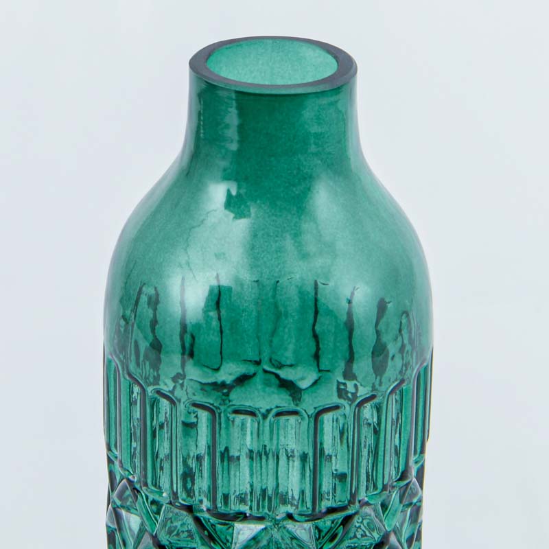 Vase en verre coloré vert en verre L'Incroyable